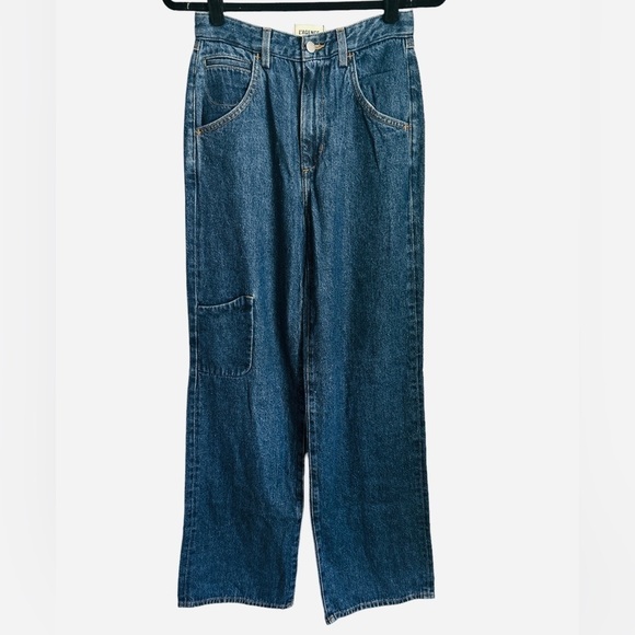 NWOT L’AGENCE *RARE* 1st Prototype Wide Leg Denim Jeans-Size 25 - Picture 1 of 13